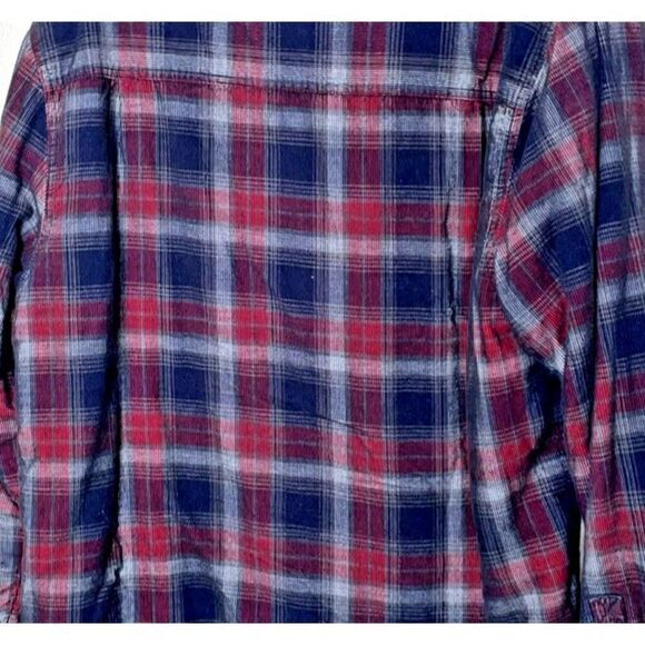 FREEDOM FOUNDRY XL Faux Fur Sherpa Lined Shacket Shirt Mens Corduroy Check Plaid - Picture 3 of 12